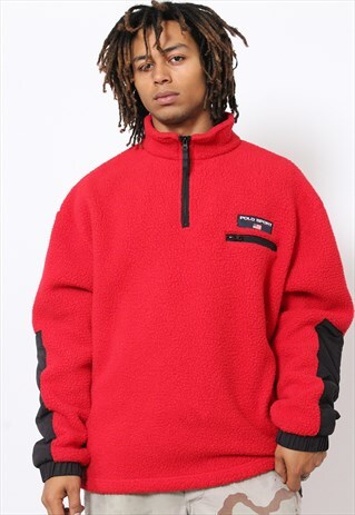 VINTAGE RALPH LAUREN POLO SPORT 1/4 ZIP SHERPA FLEECE