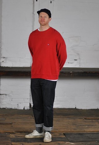 90S TOMMY HILFIGER FLAG LOGO SWEATER