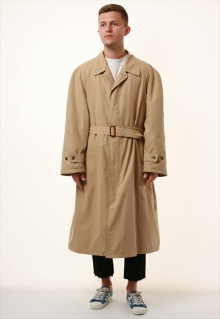 CERRUTI 1881 ITALY TRENCN HEAVYWEIGHT COTTON COAT 13859