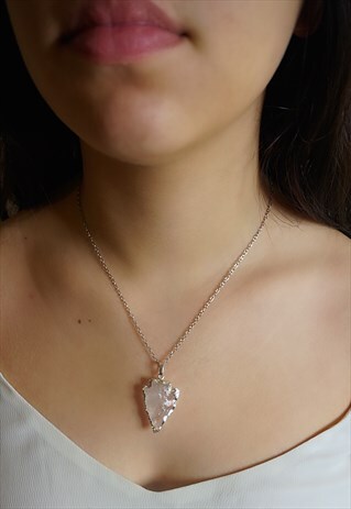 CRYSTAL QUARTZ ARROWHEAD BOHO PENDANT