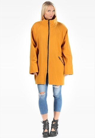 OVERSIZED WOOL COAT MINI DUSTER