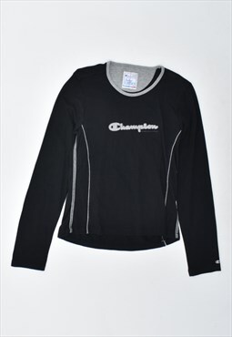 Vintage 90's Champion Top Long Sleeve Black