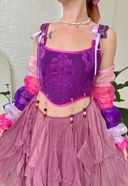 Handmade Berry Fairy Corset - Festival Fairycore Rave
