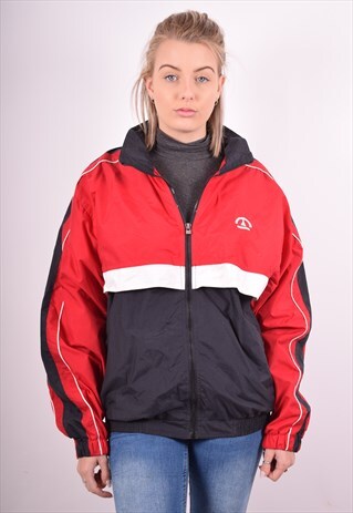 WOMENS VINTAGE TRACKSUIT TOP JACKET XXL MULTI 90S