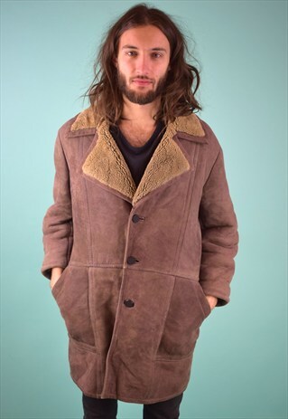 VINTAGE 90'S SHEARLING COAT