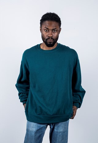 VINTAGE 1990S BLUE SWEATER