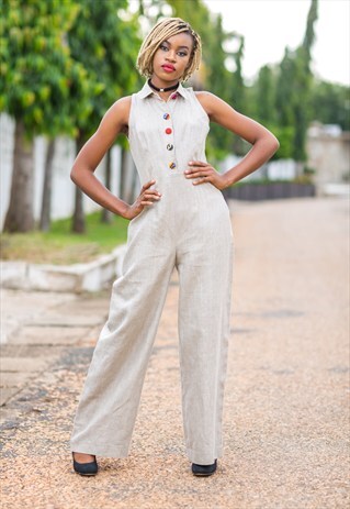 LINEN JUMPSUIT