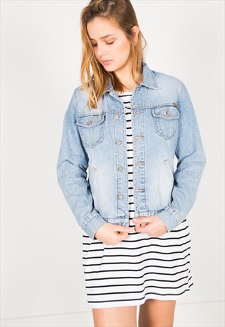 VINTAGE 80'S CALVIN KLEIN DENIM JACKET / S1209
