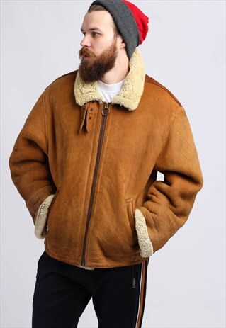 VINTAGE 90'S SHEARLING SHEEPSKIN COAT