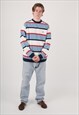 00S Y2K PAUL & SHARK STRIPE SWEATSHIRT 
