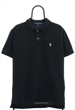 Vintage US Polo Assn Black Polo Shirt Mens