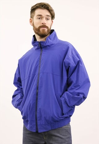 VINTAGE 1980S BLUE BOMBER JACKET