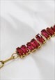FUCHSIA PINK ZIRCONIA BRACELET