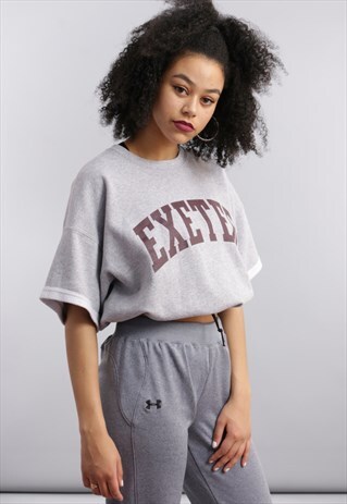 VINTAGE CHAMPION REWORKED CROPPED SWEATSHIRT Z769