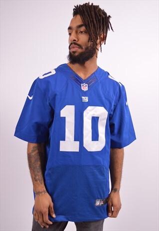 NIKE MENS VINTAGE NFL MANNING 10 JERSEY TOP MEDIUM BLUE 90S