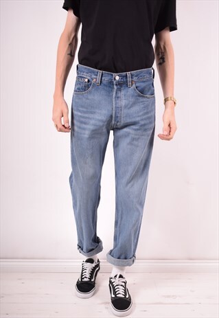LEVI'S MENS VINTAGE JEANS W32 L30 BLUE 90S