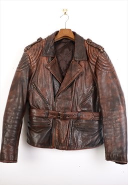 Vintage Unbranded Leather Jacket in Brown