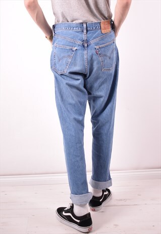 LEVI'S 522 MENS VINTAGE JEANS W34 L32 BLUE 90S