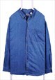 Vintage 90's Basic Editions Shirt Denim Long Sleeve Button