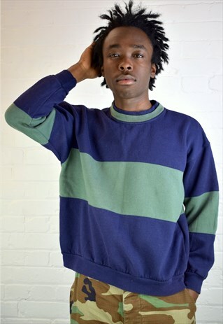 VINTAGE 90'S STRIPED SWEATSHIRT