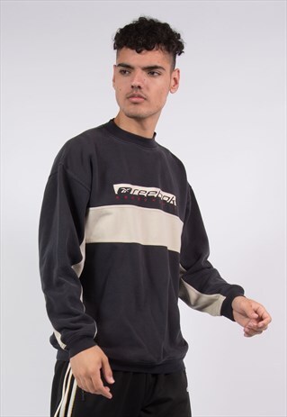 VINTAGE REEBOK SWEATSHIRT SPELLOUT GRAPHIC
