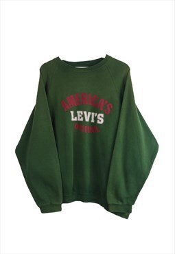 Vintage American Levi's Sweatshirt in Green L