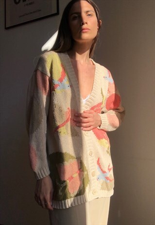 VINTAGE LES COPAINS HAND-KNITTED CARDIGAN