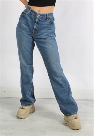 VINTAGE LEVIS 515 BOOTCUT LEG FIT JEANS BLUE W38