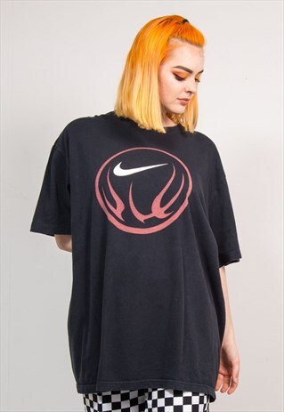 90'S VINTAGE NIKE BLACK OVERSIZE T-SHIRT