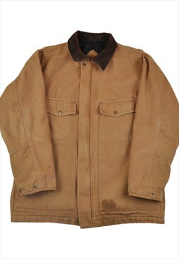 Vintage Workwear Jacket Thermal Lined Tan Medium