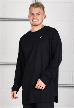 Vintage Nike Long Sleeve Top in Black Lounge Tee XL