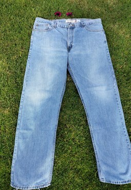 Vintage 90's 505 Curve Fit Stonewash Blue Levi Wide Leg Jean