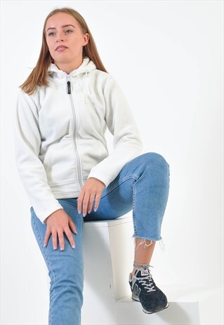 VINTAGE FLEECE HOODIE IN WHITE