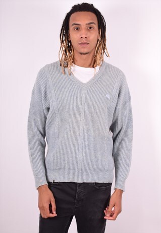 KAPPA MENS VINTAGE JUMPER SWEATER LARGE BLUE 90S
