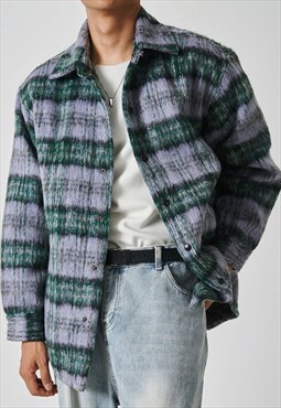 Men's wool check shirt AW2022 VOL.2