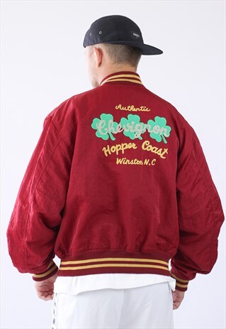 90S VINTAGE MENS CHEVIGNON LOGO BOMBER JACKET