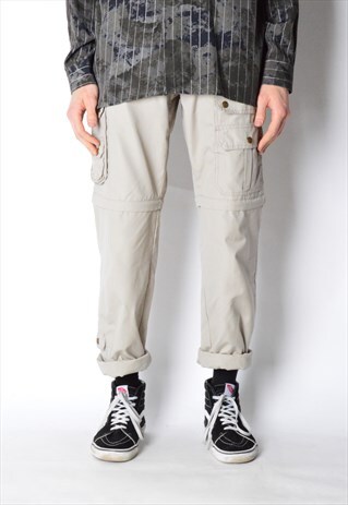 VINTAGE 90S BEIGE CARGO PANTS