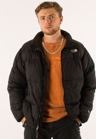 VINTAGE BLACK THE NORTH FACE 550 PUFFER JACKET