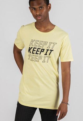 T-SHIRT YELLOW FOR MEN