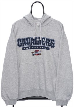 Vintage NBA Cleveland Cavaliers Spellout Grey Hoodie