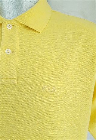 fila polo yellow