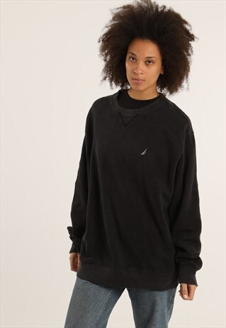 VINTAGE NAUTICA EMBROIDERED LOGO SWEATSHIRT