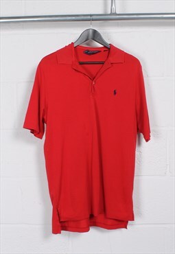 Vintage Polo Ralph Lauren Polo Shirt in Red Small