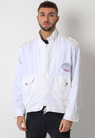 VINTAGE BOMBER JACKET WHITE