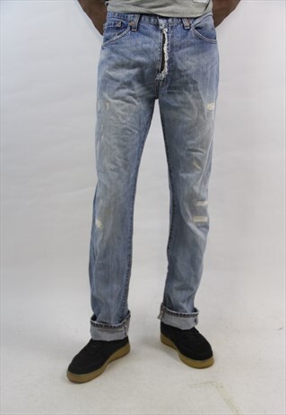 VINTAGE LEVI'S 505 RIPPED JEANS