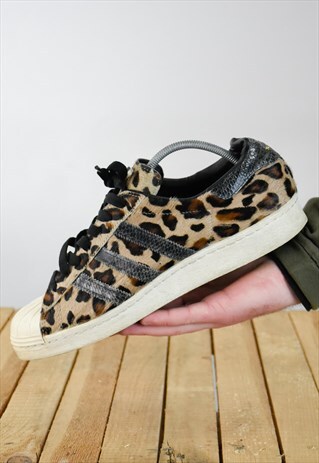 ADIDAS ORIGINALS LEOPARD PRINT SUPERSTAR TRAINERS