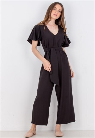 SELF-TIE JUMPSUIT
