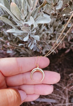 You are my Moon necklace (Gold)