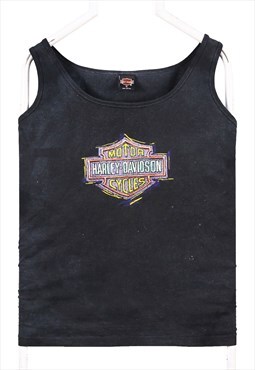 Vintage 90's Harley Davidson Vests stone wash Graphic Back