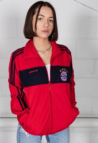 VINTAGE ADIDAS RETRO BAYERN MUNICH UNISEX TRACKTOP